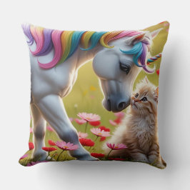 Almofada Cavalo Mágico e Gatinho Melhores Amigos 
