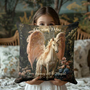 Almofada Cavalo Mágico Florestal Unicórnio Pegasus Floresta