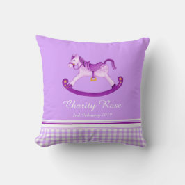 Almofada Cavalo-roxo Nome roxo travesseiro