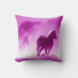 Almofada Cavalos de Pó Rosa