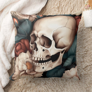 Almofada Caveira 3D Gótica