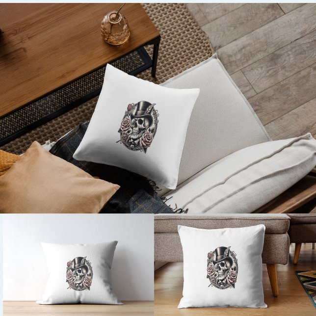 Almofada Caveira no Chapéu Superior (Criador carregado)