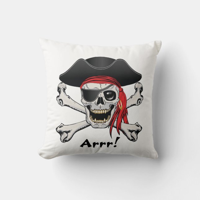 Almofada Caveira Pirata (Frente)