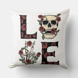 Almofada Caveira & Rosas