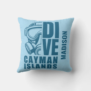 Almofada Cayman Islands Divino de Nome Personalizado