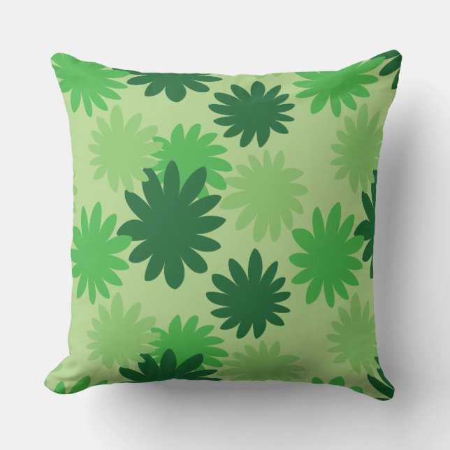 Almofada Cecropia Leaf Green Nature Travesseiro decorativo (Frente)