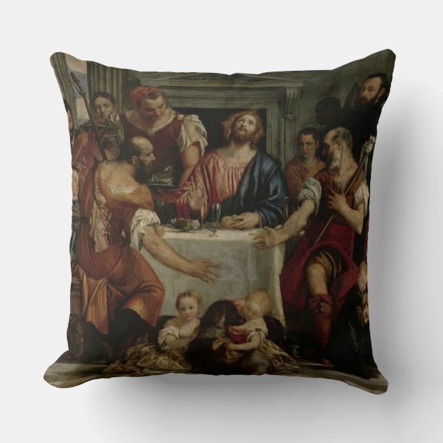 Almofada Ceia em Emmaus (óleo em canvas) (Frente)