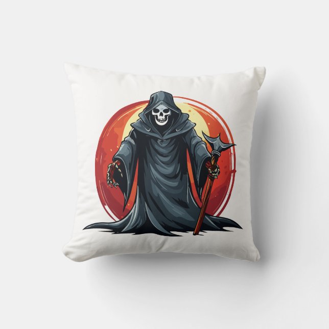 Almofada Ceifador com morte de foice (Frente)
