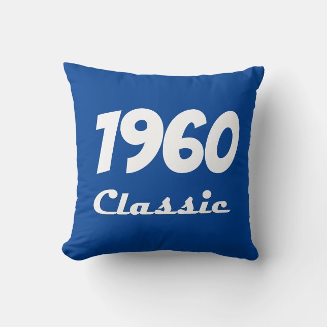 Almofada Celebração de aniversário de 1960 Classic 60th (Frente)