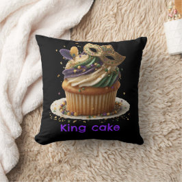 Almofada Celebração de Cupcake Mascarado de Mardi Gras