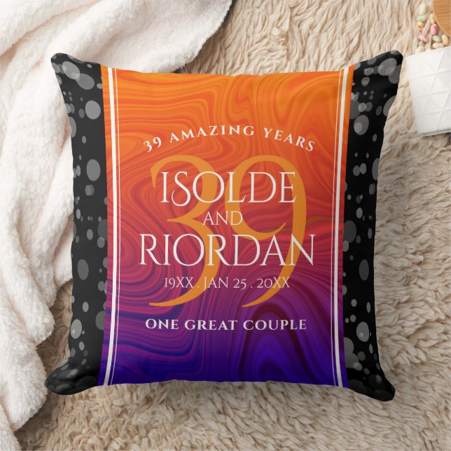Almofada Celebração do 39º aniversário de casamento da Agat (Cobertor)