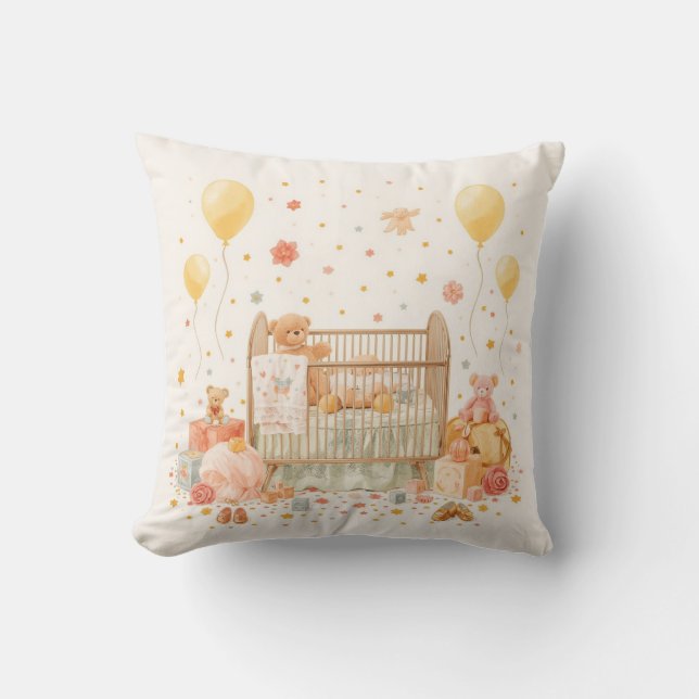 Almofada celebrando novo bebê (Frente)