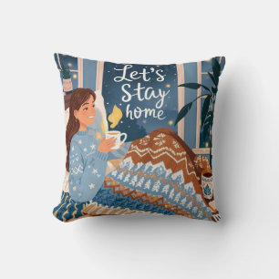 Almofada Celebrar noites confortáveis cobertor de malha