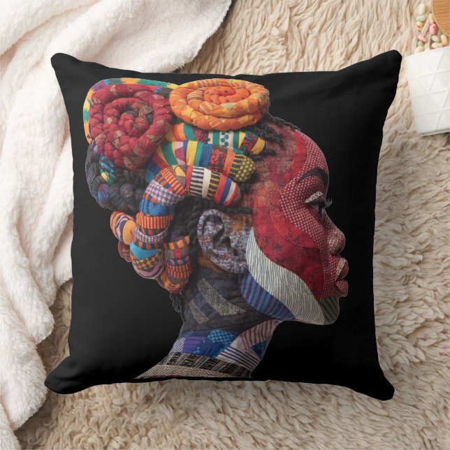 Almofada Celebrating Colorful Black Women Throw Pillow (Cobertor)