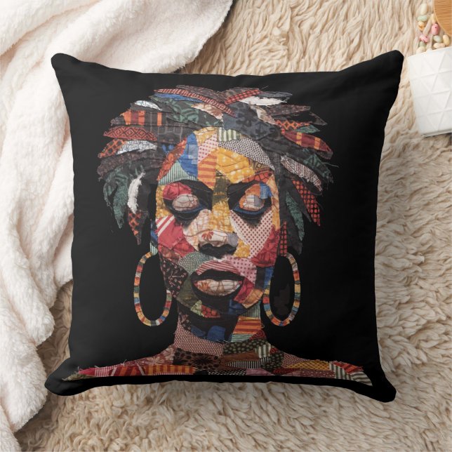 Almofada Celebrating Colorful Black Women Throw Pillow (Cobertor)