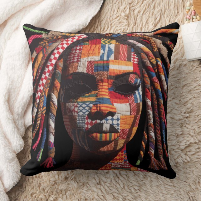 Almofada Celebrating Colorful Black Women Throw Pillow (Cobertor)