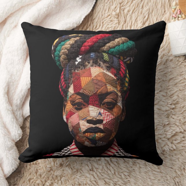 Almofada Celebrating Colorful Black Women Throw Pillow (Cobertor)