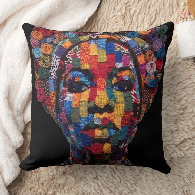 Almofada Celebrating Colorful Black Women Throw Pillow (Cobertor)