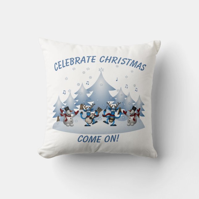 Almofada Celebre o Natal Vamos (Frente)