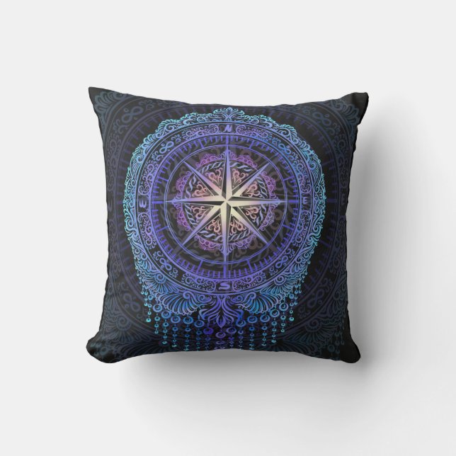 Almofada Celestial Compass Mandala (Frente)