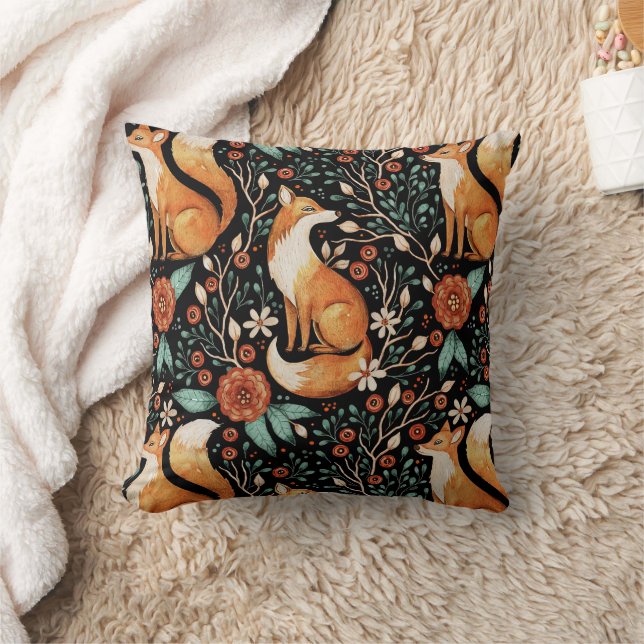 Almofada Celestial Fox in a Starry Night Sky (Cobertor)