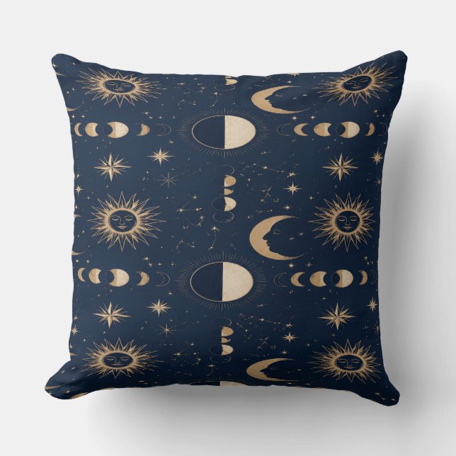 Almofada Celestial Moon Stars Pillow (Frente)