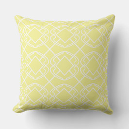 Almofada Cello Manteiga Suave Amarelo Design Treliça