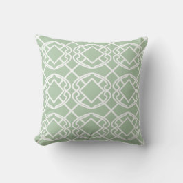 Almofada Cello Verde sage claro Design Treliça