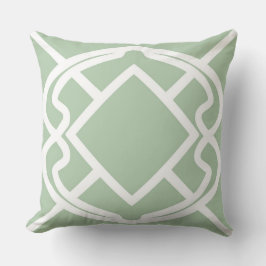 Almofada Cello Verde sage claro Design Treliça