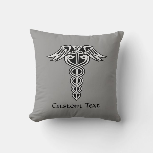 Almofada Celtic Knot Caduceus (Frente)
