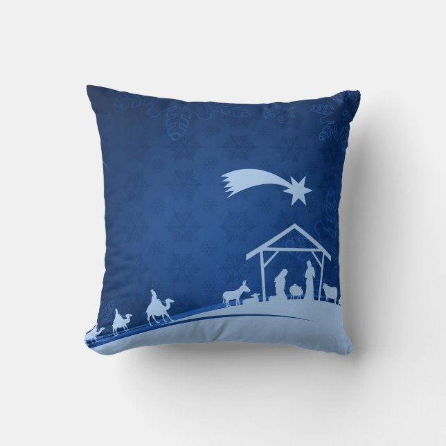 Almofada Cena da natividade com o travesseiro de três (Frente)