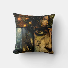 Almofada Cena de Ação do Livro de Cômica