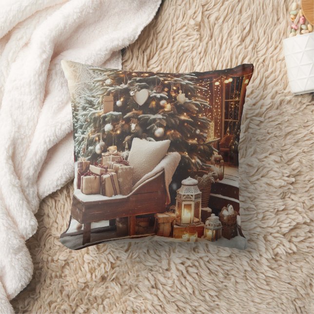 Almofada Cena de natais vintages (Cobertor)