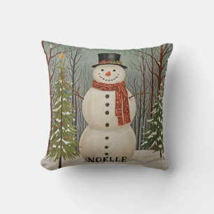 Almofada Cena de Neve Personalizada de Frosty