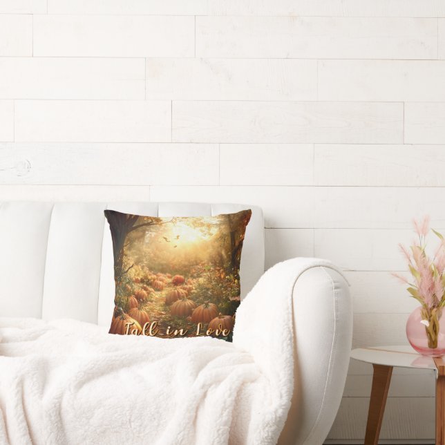 Almofada Cena de outono e Floresta de Pumpkins (Sofá)