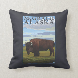 Almofada Cena do bisonte - McGrath, Alaska
