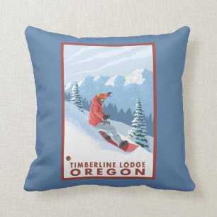Almofada Cena do Snowboarder - alojamento do Timberline,