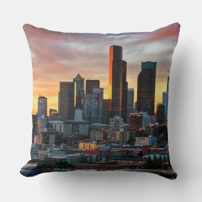 Almofada Centro de Colômbia e Seattle do centro, Seattle (Frente)