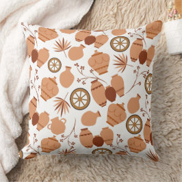 Almofada cerâmica de barro cerâmica potes padrão floral