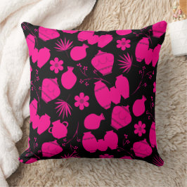 Almofada cerâmica de barro cerâmica potes padrão floral t