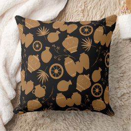 Almofada cerâmica de barro cerâmica potes padrão floral t