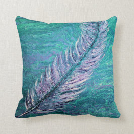 Almofada Cerceta de Boho da pena e travesseiro decorativo