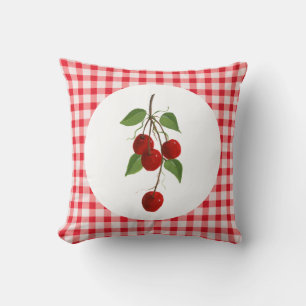 Almofada Cerejas e travesseiro do guingão
