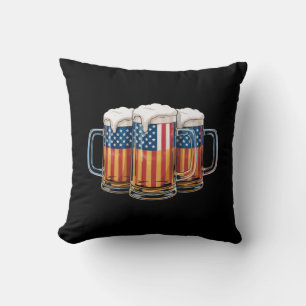 Almofada Cerveja Bandeira Americana 4 de Julho Merica Beben