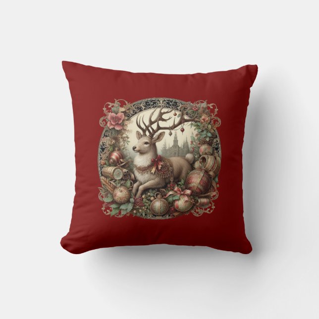 Almofada Cervo com decoração (Frente)