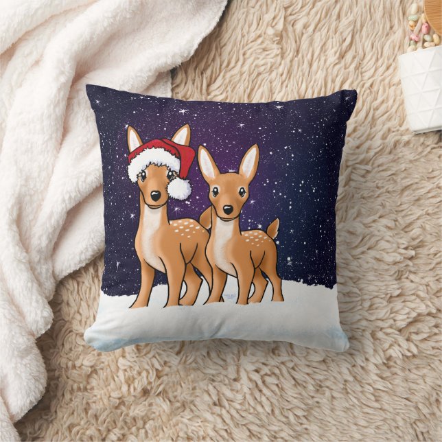 Almofada Cervo de Natal KiniArt (Cobertor)