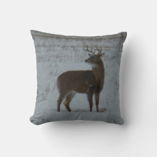 Almofada Cervo-macho de cauda branca D11 na neve