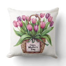 “Cesta Floral de Tulipas do Dia das Mães” – Presen