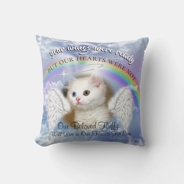Almofada Céu Celestial Com Rainbow 2 Pet Memorial (Frente)