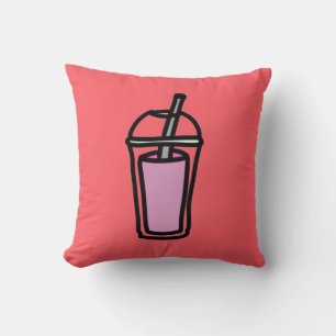 Almofada Chá com leite Bubble Tea adolescente bonita bebida
